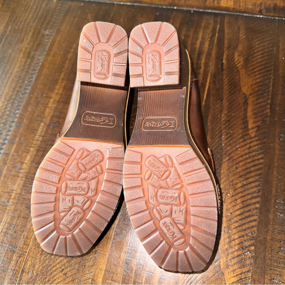 Kork-Ease Regina Brown Leather Platform Loafer Heel size 6 Never Worn - Picture 12 of 12